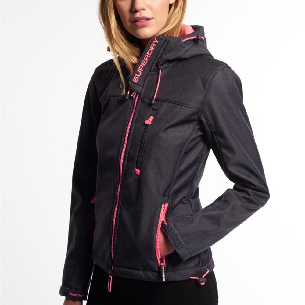 Superdry Black/Pink Original Windtrekker Japan - Medium